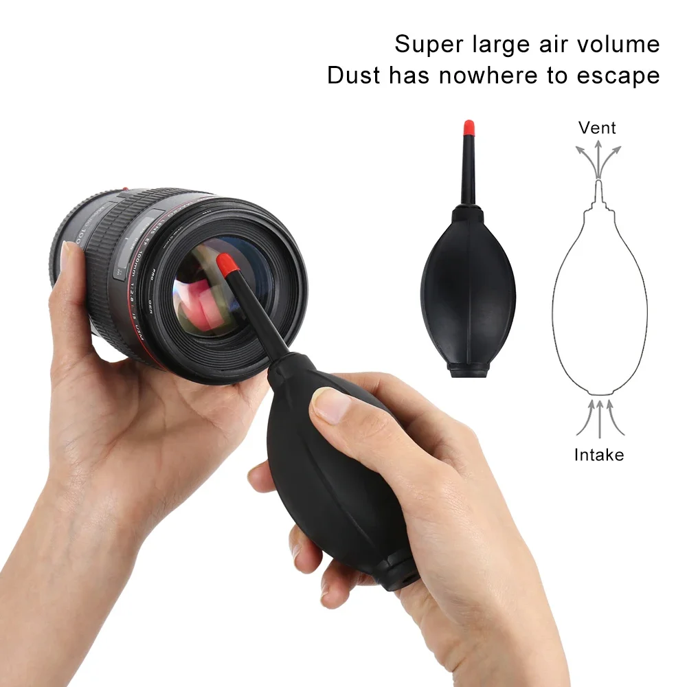 Kit per la pulizia dell'obiettivo della fotocamera Set professionale di strumenti per la pulizia dell'elettronica antigraffio con spazzola per la pulizia del ventilatore dell'aria Salviette Pinzette - Image 2