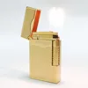 JT.Dunant Gas Lighters Brass Dual Flame Double Fire Smoking Accessory Tobacco Cigarette Tools Men Gift Collections 4