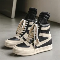 Men High-top Shoes,Ankle Boots,High-top Sneakers Riding Casual Shoes,PVC Retro Designer Platform Sneakers for Street Club 1