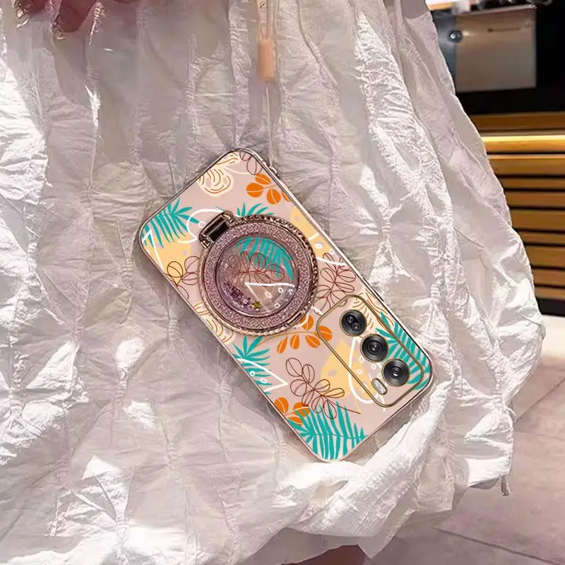 Reno Leaf Plating Phone Case - Sleek and Durable Cover