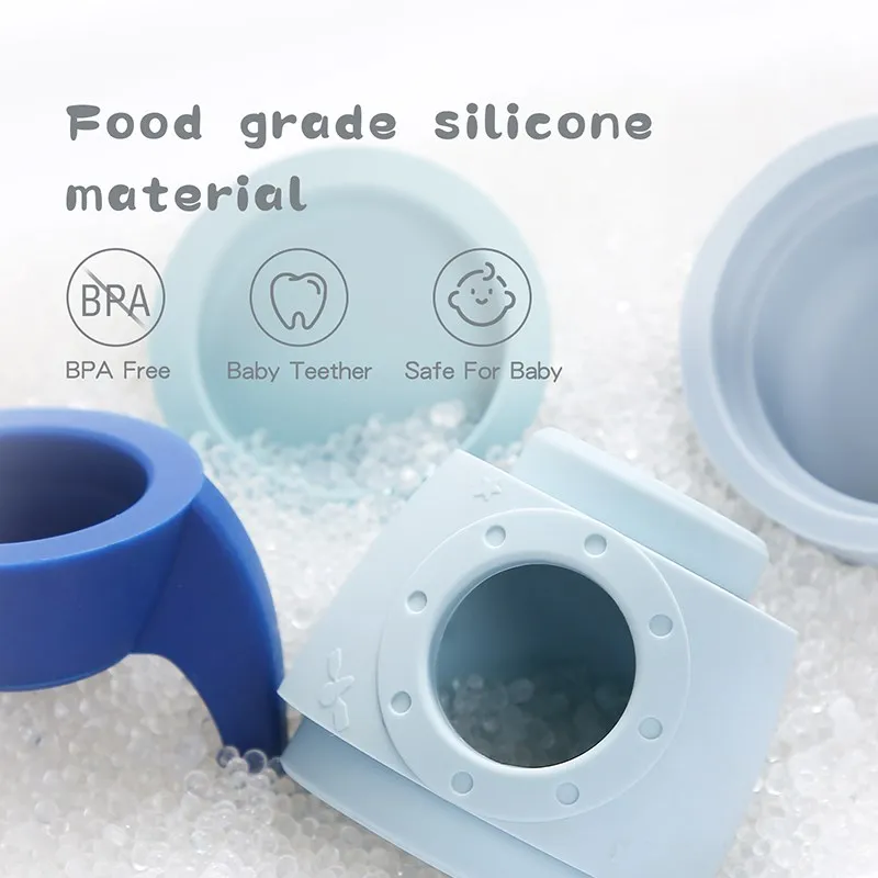 Baby Silicone Blocks Building Rocket Toy Model Building Block Teether Toy Food Grade Silicone Children Chew Baby Accessories