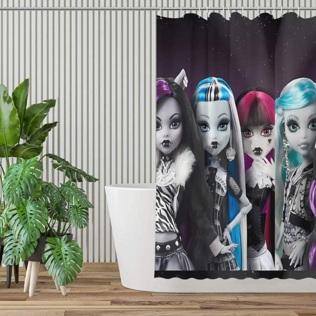 REEL DRAMA Bathroom Shower Curtains Monster High Draculaura