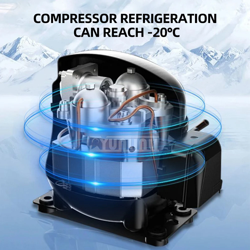 18L Refrigerator for Freezing and Preservation Portable Compressor Cooler Box 12v Car Fridge