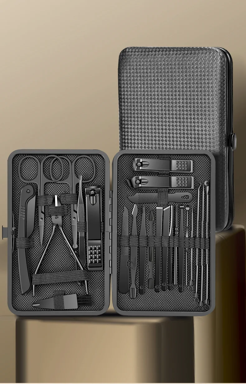 Nail Clipper Set 8/12/15/20/24pcs Stainless steel Pedicure Knife