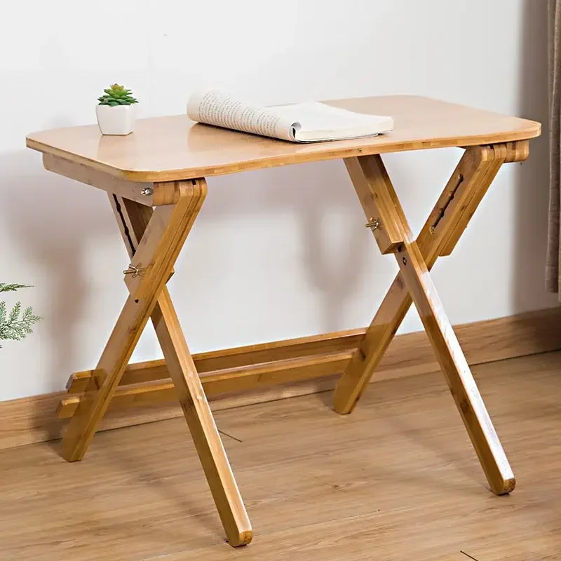 

Nordic Foldable Table Study Table Writing Tables Student Bedroom Dormitory Household Computer Desks Gaming Desk Bamboo Furniture