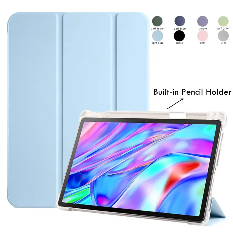 Funda Case com Suporte de Lápis para Lenovo Tab P11 Gen Gen2 Capa de Suporte Suave Transparente Xiaoxin Pad Plus 2023 11.5 Tb350fu