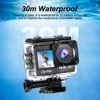 Ourlife Q600 Dual Screen Action Camera 4K30FPS 30M Waterproof WiFi Sports Camera 2" Screen Helmet Action Cam With Remote Control 3