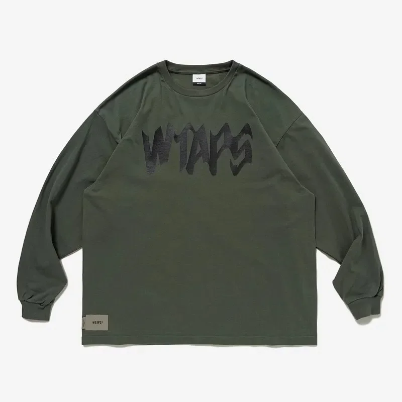 

2024 WTAPS QUAKE Hidden Limited Loose Casual Print Long sleeved T-shirt TX1028
