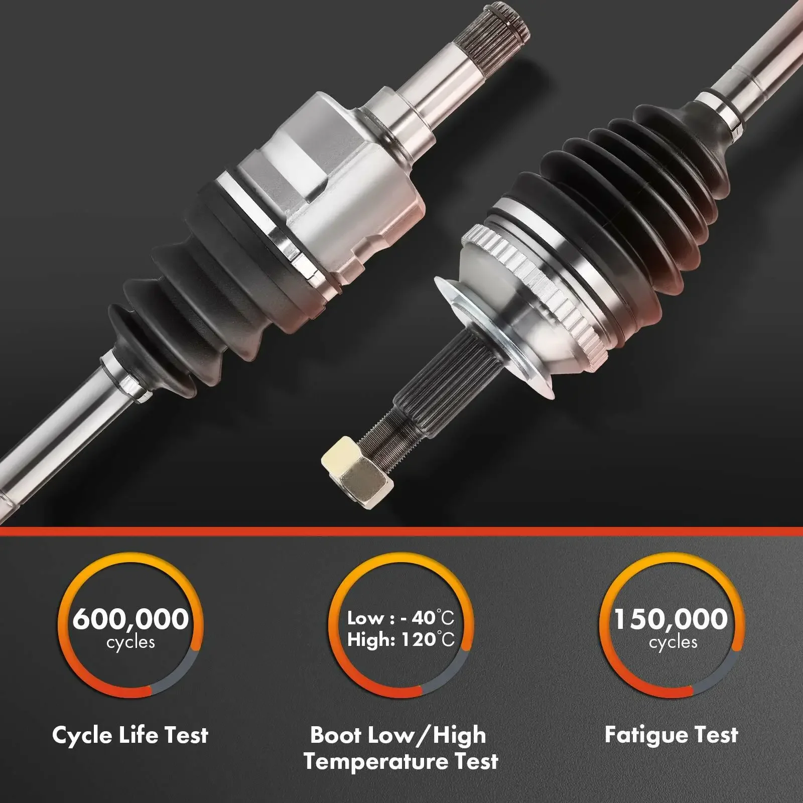 2x Front Side CV Axle Assembly for Chevy Impala Malibu Buick Allure Cadillac XTS