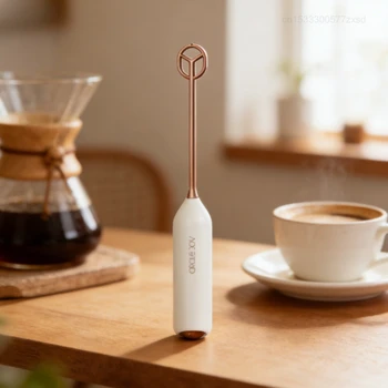 Portable Mini Electric Milk Frother Foam Maker Handheld Food Kitchen Supplies Electric Coffee Mixer Egg Beater Handle Blender 1