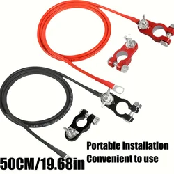 Heavy - Duty Automotive Battery Connection Cable with Ring Terminal Connectors (10AWG50cm)
