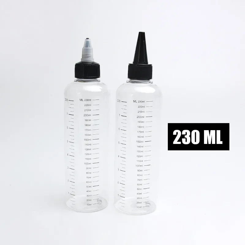 Sharp Pointed Bottle 30ML/50ML/100ML/230ML Plastic Experimental Equipment Capacity Dropper Bottle Twist Cap Teaching Pigment Ink