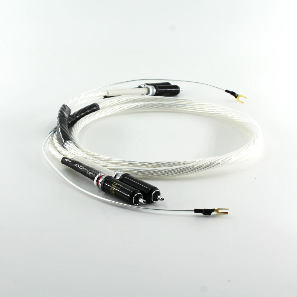 

Nordost odin Silver Plated phono RCA Cable Phono Tonearm Cable with Ground Wire