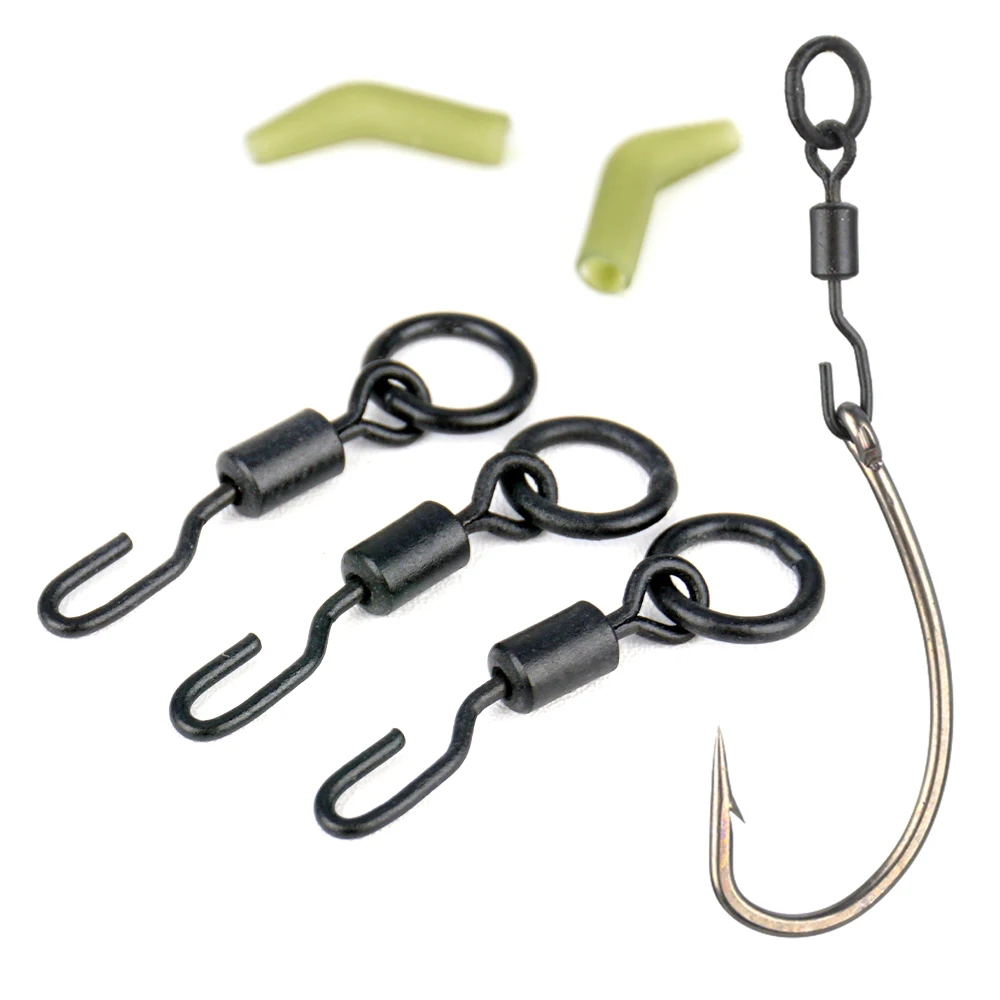 Spinner swivel Ronnie Rig pour carpe - Micro hameçon manchon quick change accessoires pêche