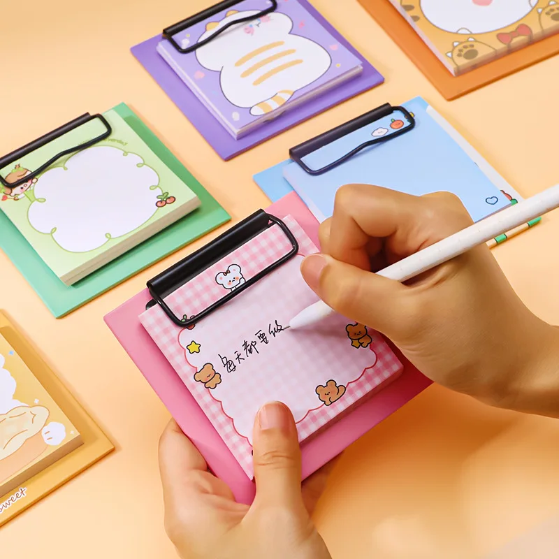 30 Pcs/pack Kawaii Animals Clipboard Memo Pad Sheets To Do List Weekly Planner Cute Decor Office School Supplies Stationery korean stationery 50 sheets weekly monthly planner notepad notepad to do list notepad school office stationery