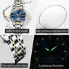 OLEVS 6608 Automatic Mechanical Watch For Women Deep Waterproof Luminous Moon Phase Hand Clock Original Luxury Women's Watches 6