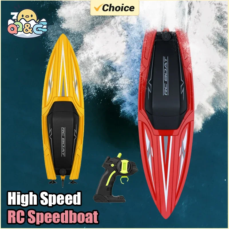 Rechargeable RC Speedboat Toy with ABS Material for Kids