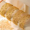 Twisted Circle Combining Beads Bracelet Bangles For Women Stainless Steel Gold Plated Elegant Women's Hand Bracelets Cuff Bangle 5