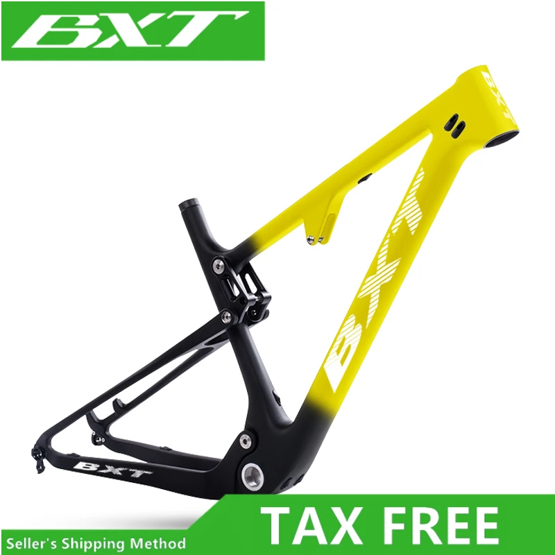 

BXT New Carbon MTB frame 29er BOOST 148*12mm Full Suspension 29inch 2.35 Tire BSA MTB Bicycle Disc Frame