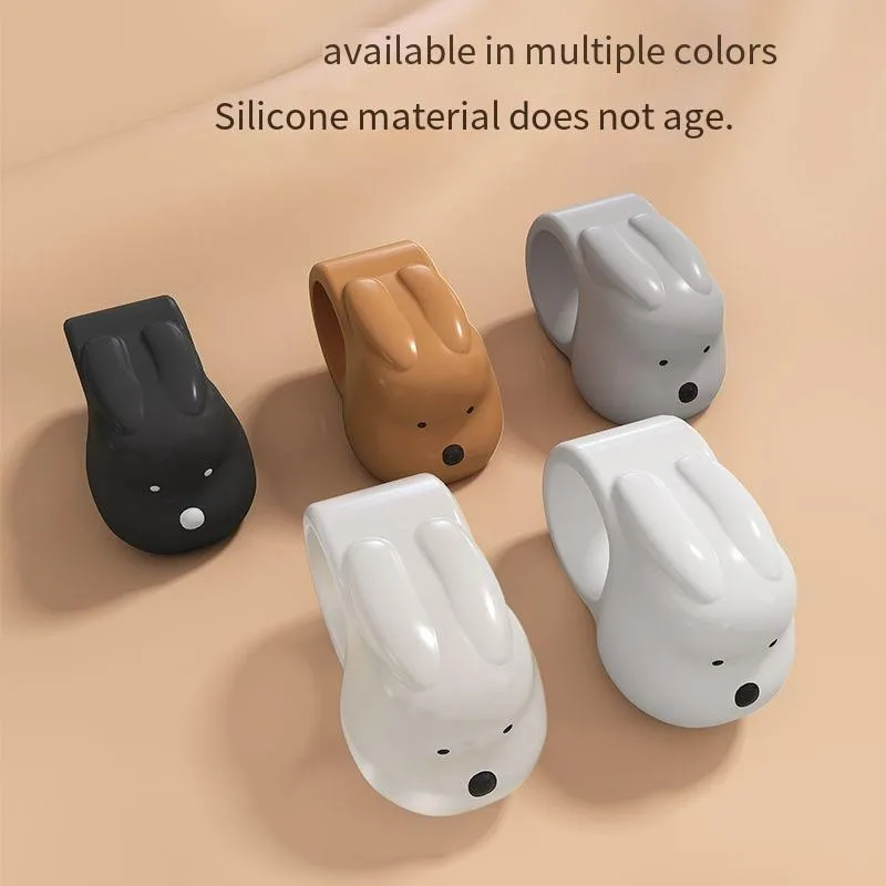 Silicone Door Knob Covers Anti-collision Cute Cartoon Creative Handle Protector Home Accessories Bedroom Household Decoration