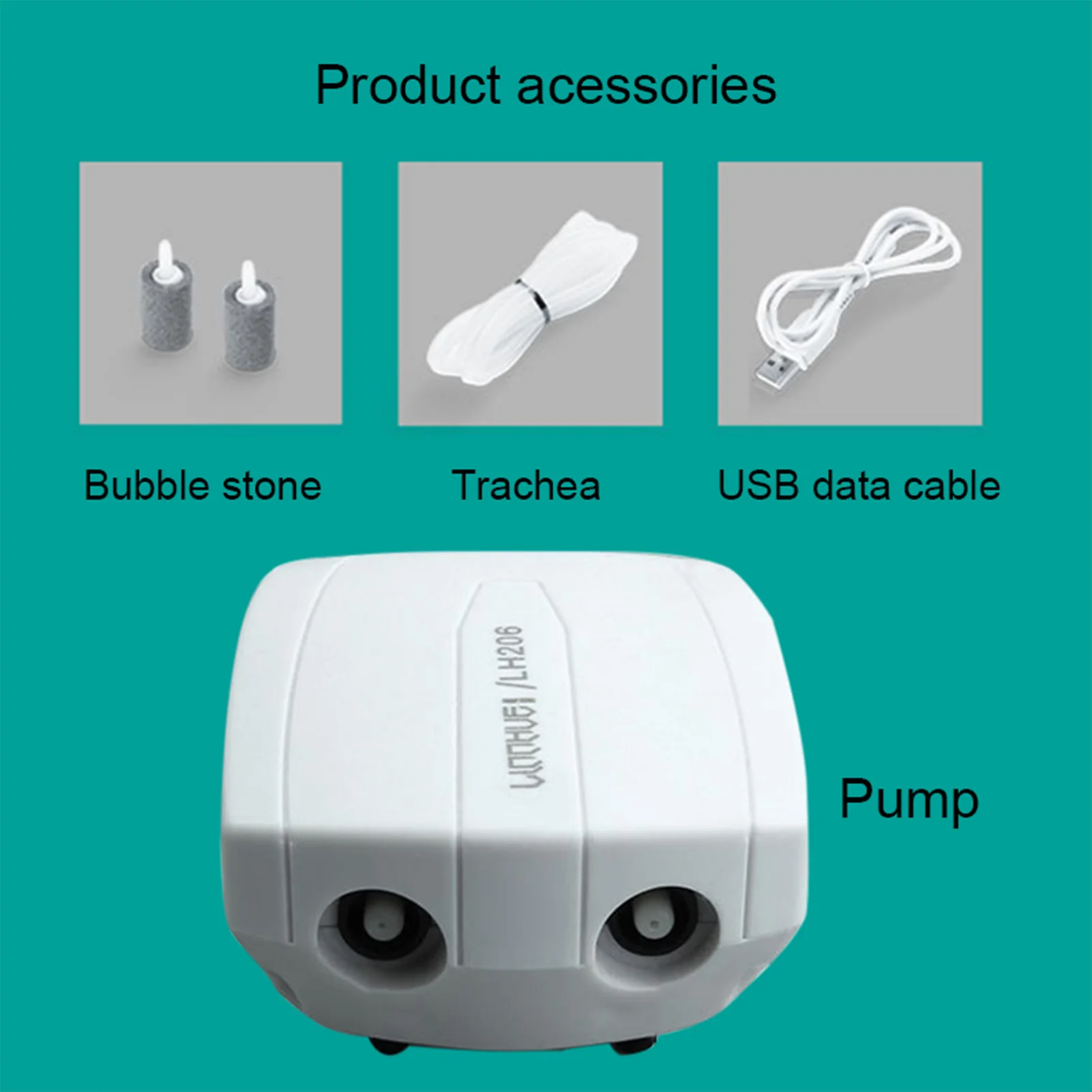 Aquarium Air Pump Fish Tank Oxygen Pump Aquarium Air Pump Accessories Fish Tank Aquarium Air Pump Filter Ultra Silent USB Powered Oxygen Air Bubbles Pump Accessories xqmg