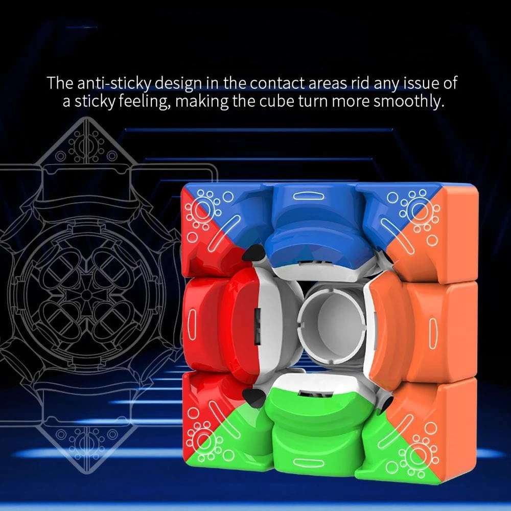 Moyu Cubing Classroom Meilong 3/3C 3x3 Magic Stickerless 3 Layers Speed Cube Solid Durable & Stickerless Frosted 5