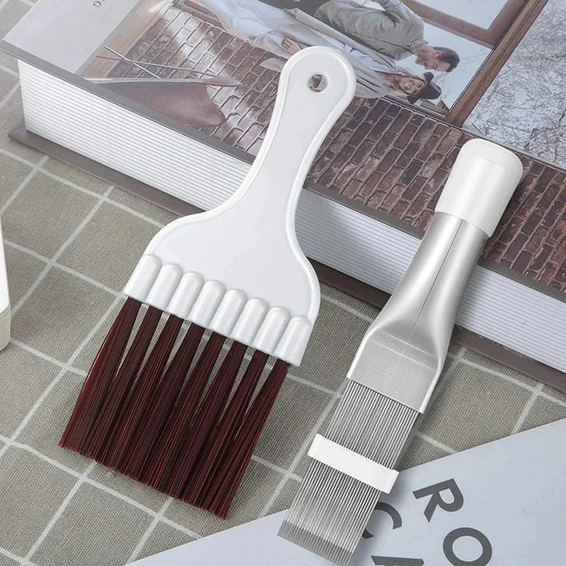 Stainless Steel Air Conditioner Condenser Fin Comb AC Fin Cleaning Brush Air Conditioner Fin Repair Tool Coil Comb Clean Tools brand new fin comb kits air conditioning assembly cleaner comb plastic pratical professional straightener truck