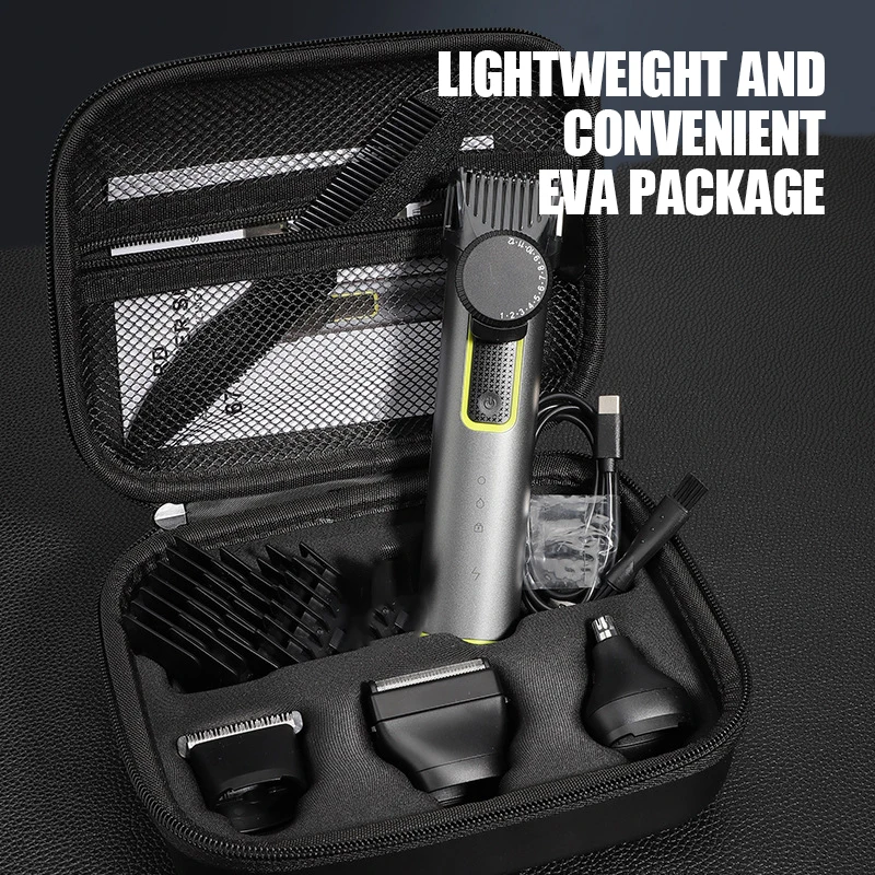 Beard Trimmer for Men Adjustable Hair Clippers Electric Cordless Kit Waterproof Professional Barbers Set Mens Mustache Trimmers