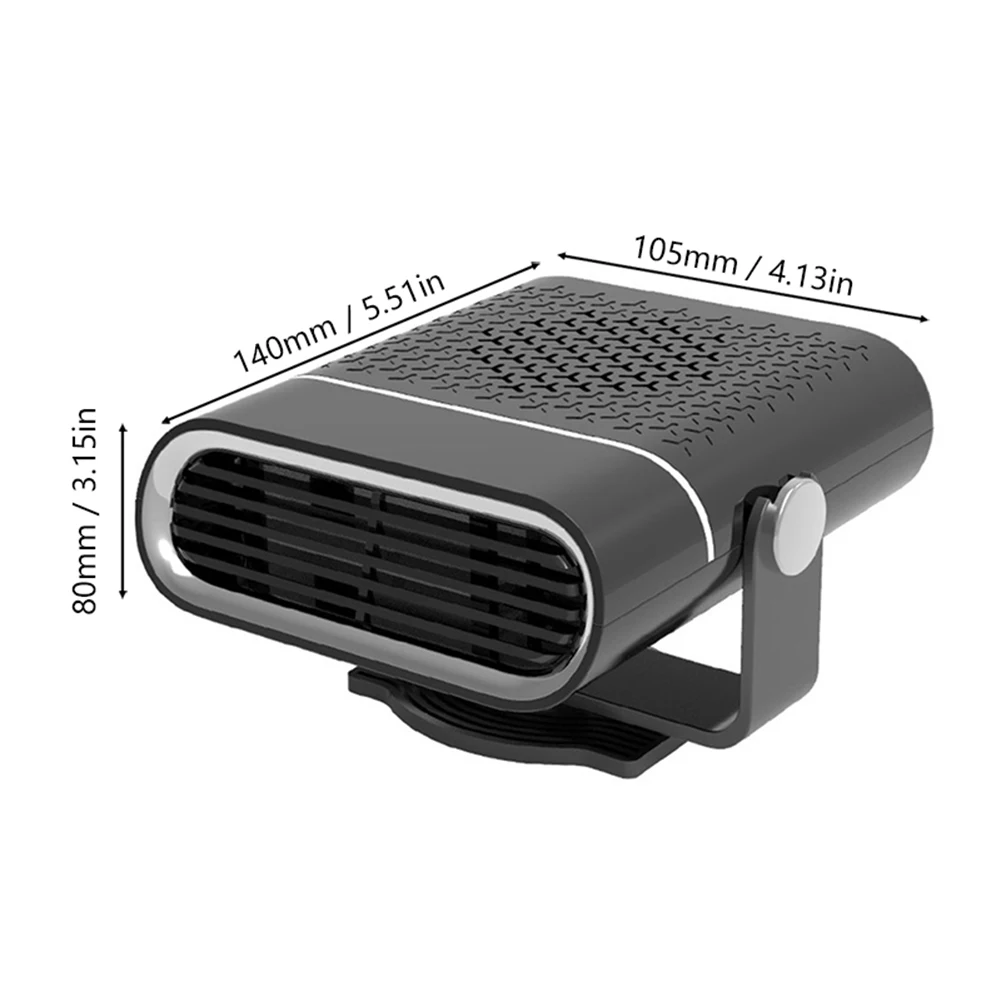 12 V/24V Portable Electric Car Fast Window Windshield Deing Defrost Fan Heating Dashboard Seat Heater_voghion.com