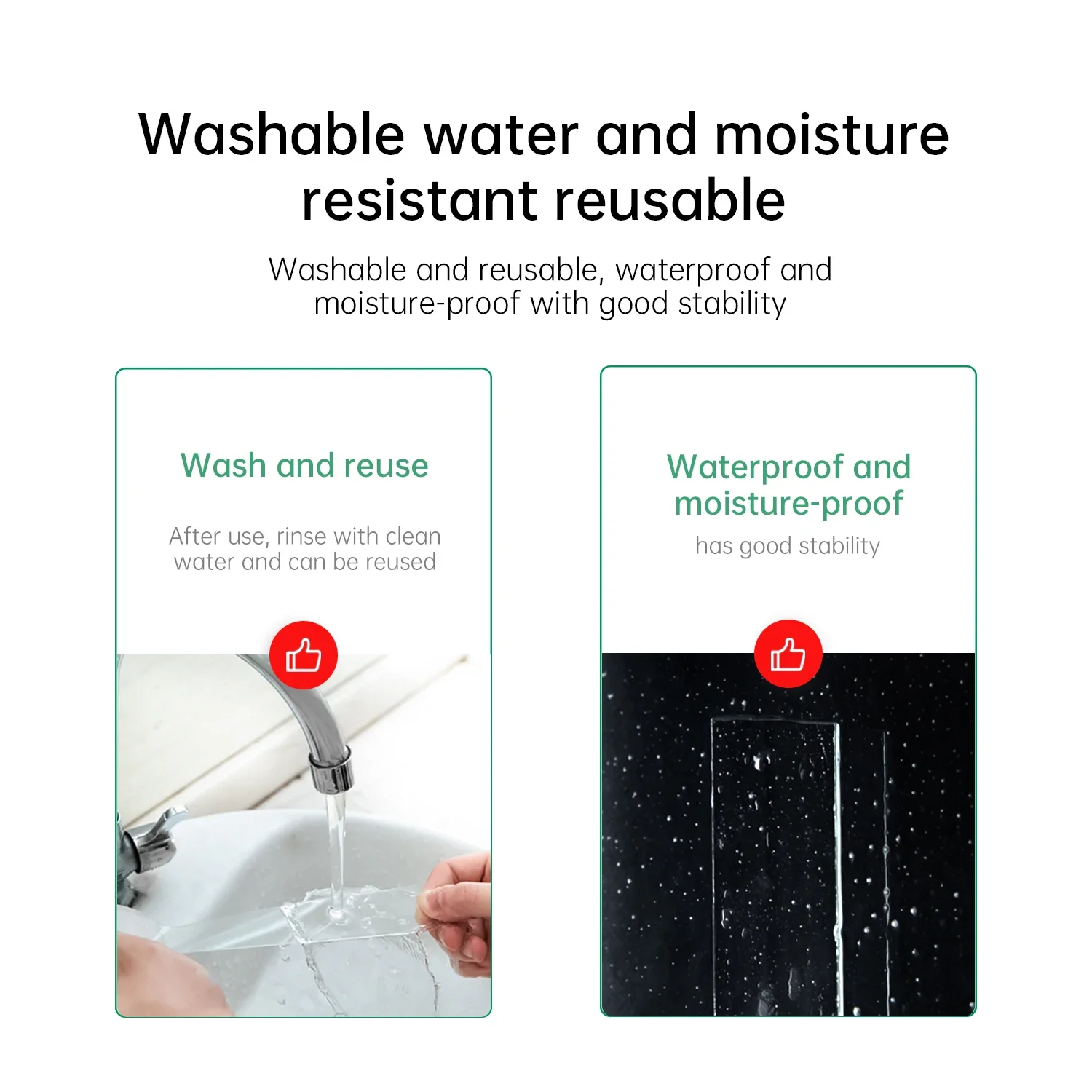 Deli 5M Transparent Tape Multifunctional Strong Double-sided  Waterproof Reusable Wall Stickers Office School Supplies 5