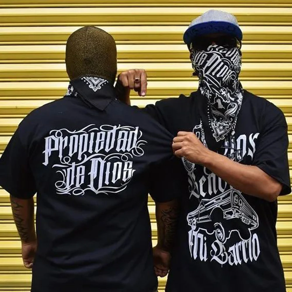 Men Pure Cotton Short-Sleeved Tops Hip-Hop American Street