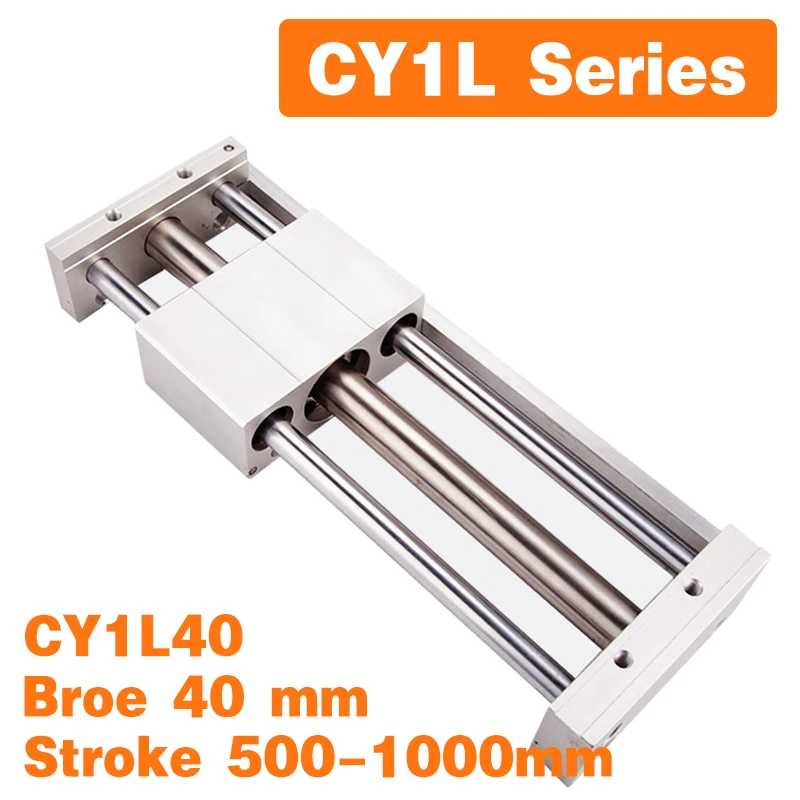 

CY1L CY1L40 Stroke 500-1000 mm Magnetically Coupled Rodless Air Cylinder CY1L40-500 CY1L40-600 CY1L40-700 CY1L40-800 CY1L40-1000