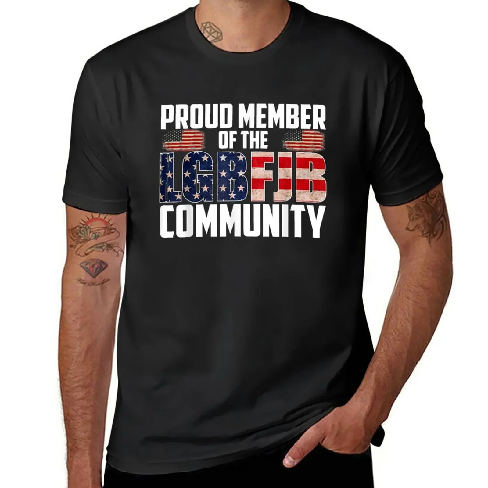 

Proud Member Of LGBFJB Community Funny Mens T-Shirt summer tops sports fans mens graphic t-shirts anime