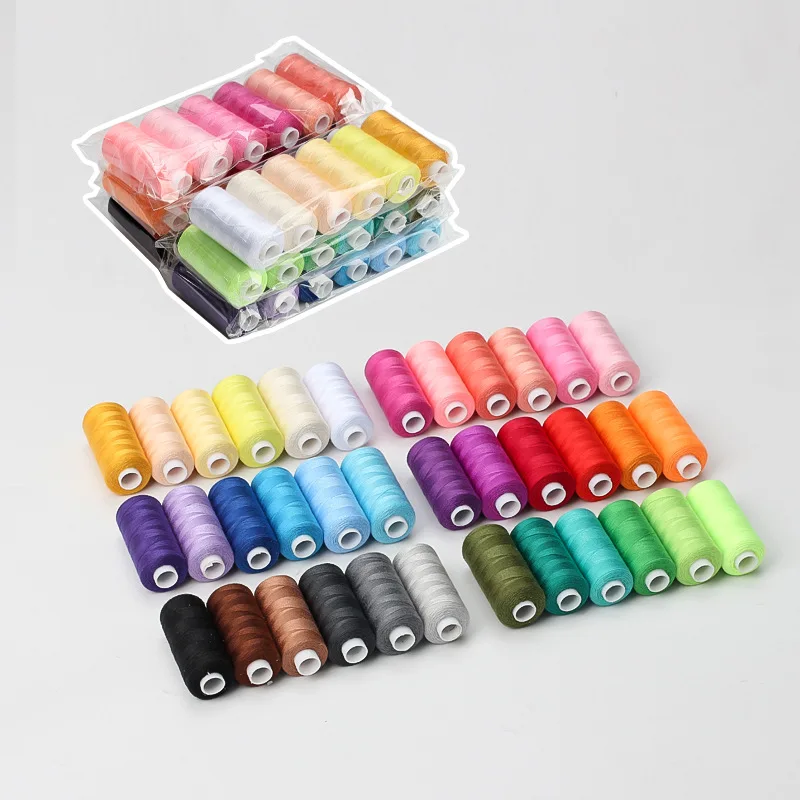Sewing Thread 6pcs/Pack Assorted Colors Polyester Sewing Thread For Domestic DIY Embroidery