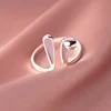 SALONGFANG Cute Rabbit Ear Ring Cartoon  Animal Ring Bracelet For China Girlfriend Opening Adjustable Holiday Jewelry Wholesale 2