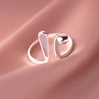 SALONGFANG Cute Rabbit Ear Ring Cartoon  Animal Ring Bracelet For China Girlfriend Opening Adjustable Holiday Jewelry Wholesale 2