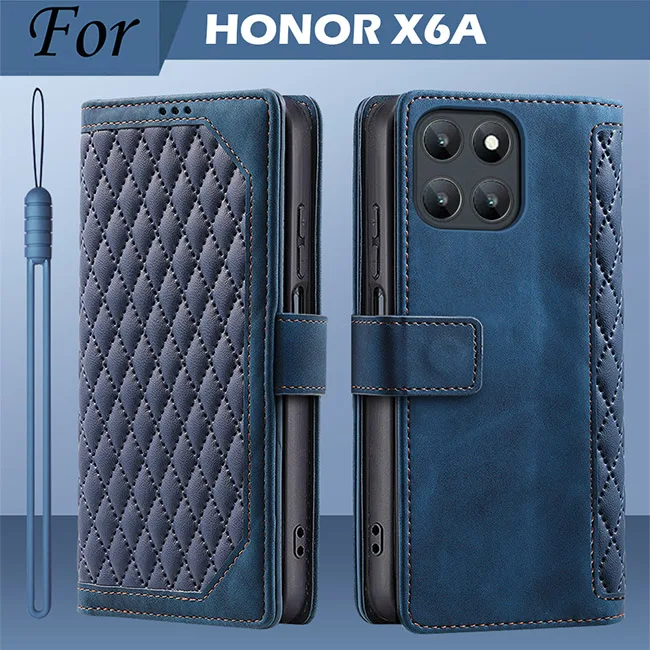 Premium PU Leather Flip Wallet Phone Case with Card Holder - Retro Business Style