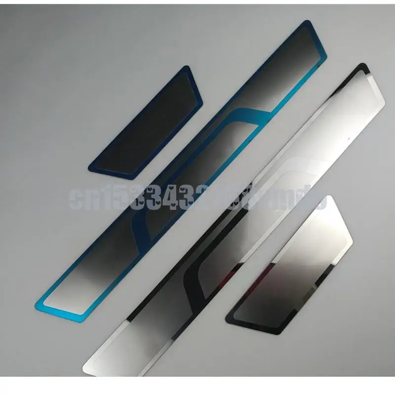 Rvs 4 Stks Auto Instaplijsten Pedaal Scuff Protector voor Clio