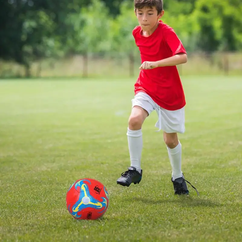 Outdoor PVC Football Kids Training Soccer Balls Durable Size 5 Soccer Balls For Kids Playing Gifts For Christmas Birthday 4
