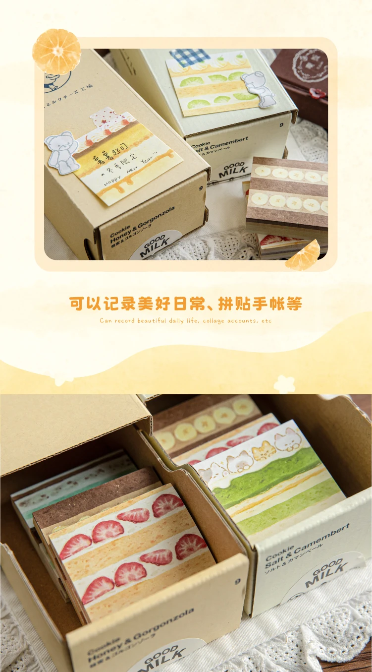 50 Stück/Packung Kawaii Frucht-Thema Niedliches handgezeichnetes Mini-Nachrichtenpapier Scrapbook Schul- und Bürobedarf – Detail 13