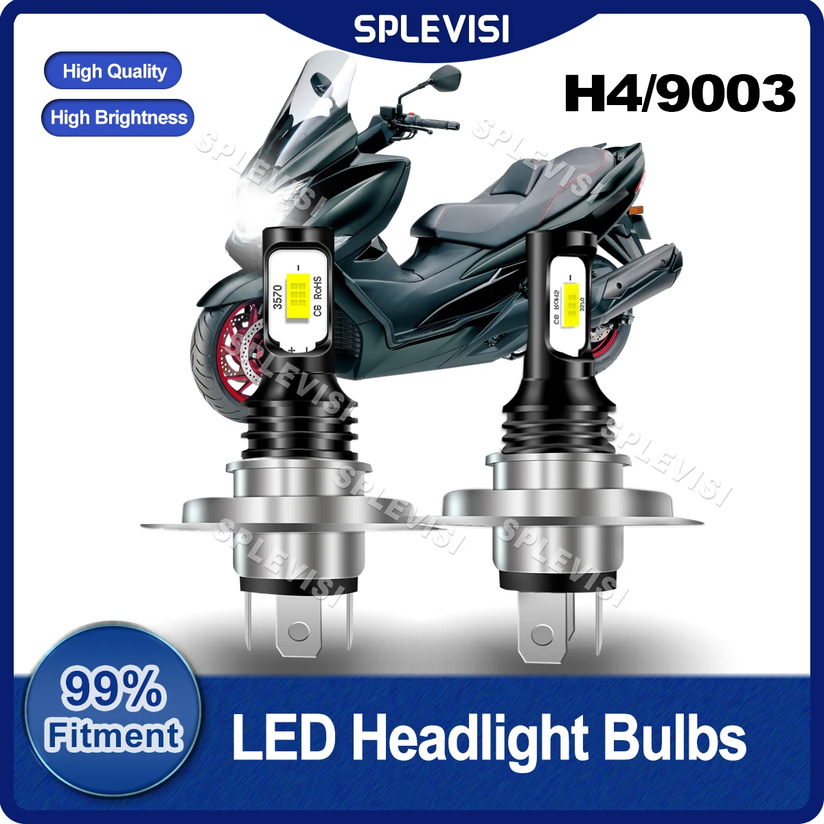 

SPLEVISI Moto Lamp H4/9003 LED Headlight Bulbs Compatible For Suzuki DRZ400 DRZ400E DRZ400S DRZ400SM GS1000E HID White CSP Chips