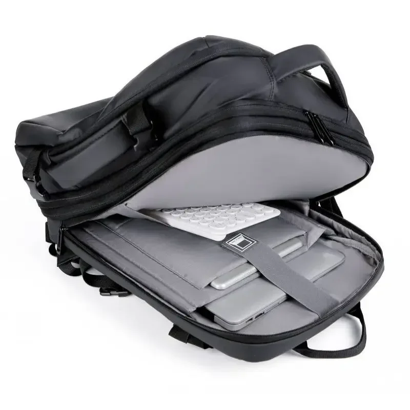 17 Inch Laptop Bag Men's Extensible Business Large Capacity Travel Backpack Multi-functional USB Charging Waterproof Backpack