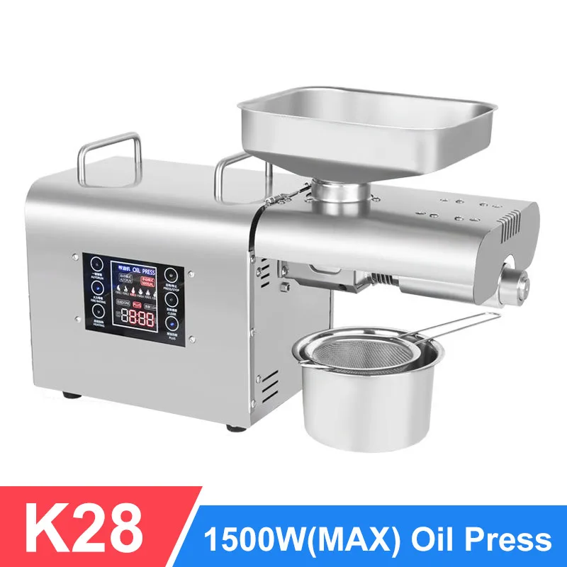 DIVEDEER K28 entièrement automatique Mini petit ménage usage domestique Extraction d'huile faisant la presse à huile d'olive comestible