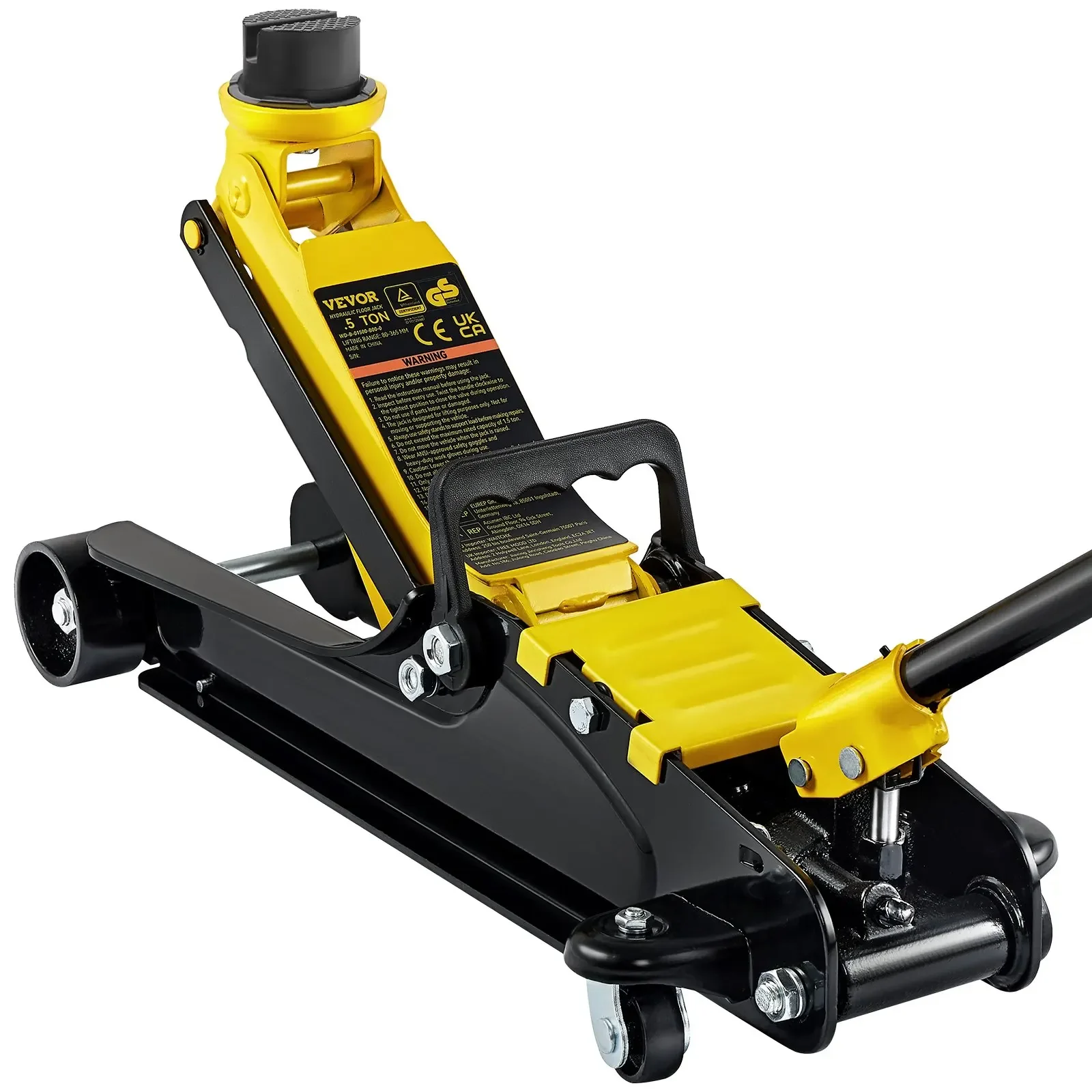 Hydraulic Floor Jack 2.5T Floor Hydraulic Jack Pneumatic Low Profile Heavy-Duty Steel Racing Single Piston Lift Pump