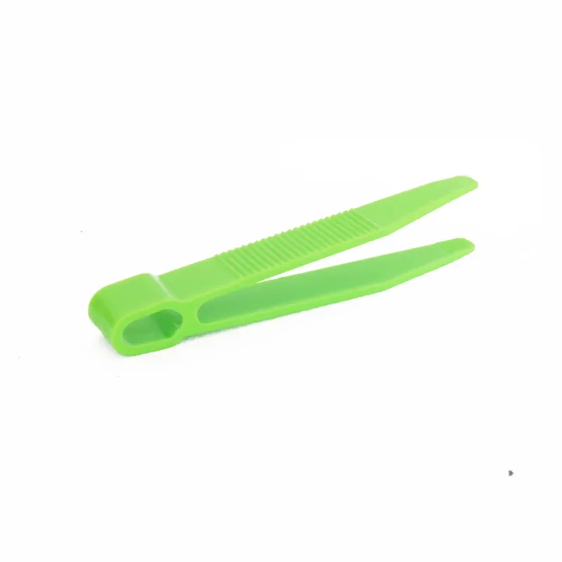 Tweezer Tool Precision Tweezers 10Pcs Children's Fine Motion Training Accessories Tweezers Flat Headed Tweezers Color Clip Plastic Children's Toy