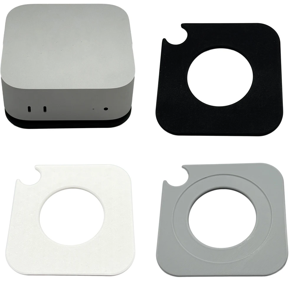 3D Printed Dustproof Base for Mac Mini M4 Anti Slip Bracket Cooling Base DIY Accessories, Cooling Bracket Stand