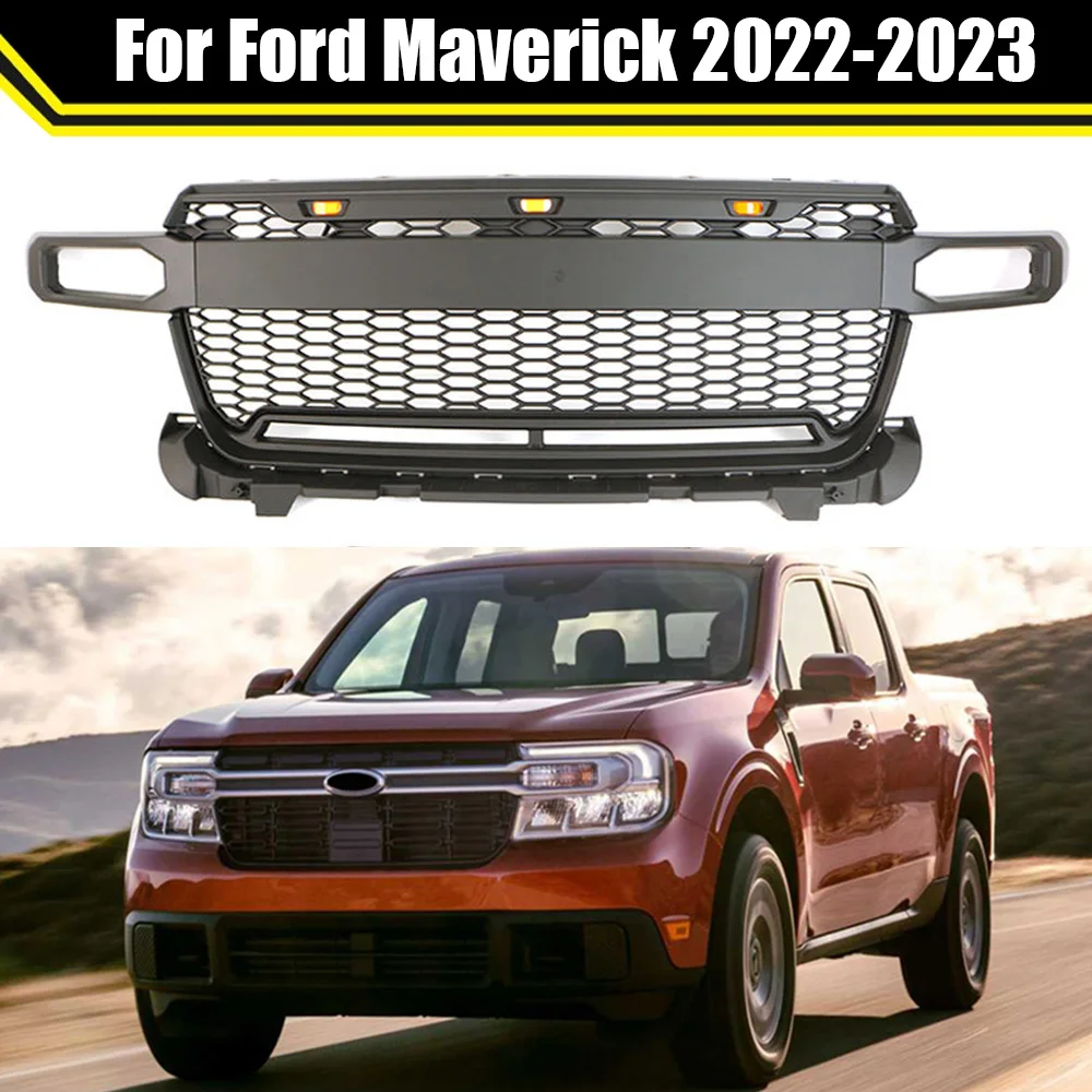 4x4 Off Road Auto Exterior Parts Abs Car Front Grille With Light Bar