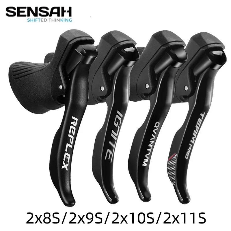 SENSAH IGNITE 도로 자전거 시프터, 브레이크 레버, 시마노 소라 티아그라 클라리스용, 16, 18/20 단 자전거 드레일러, 2x8, 2x9, 2x10 단
