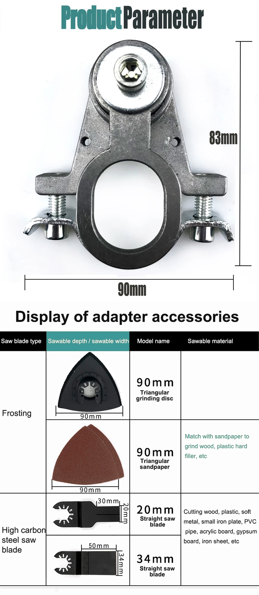 M10 M14 Winkelschleifer-Adapter-Konvertierung, Universal-Kopfadapter, Winkelschleifer-Polierwerkzeug für raues Schleifen und Formen – Detail 10