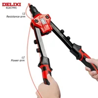 DELIXI ELECTRIC Rivet Gun，Manual Professional Pull Gun High Lever More labor-saving，Tightening andRiveting of Metal SheetandPipe 2